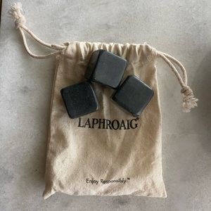 Laphroaig Whisky Soapstone Whisky Stones Cubes - Set of 3 - Like New